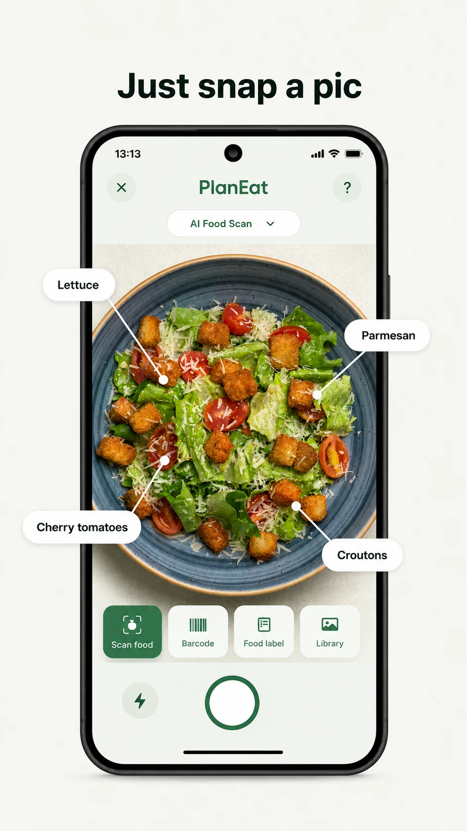 Planeat - AI Calorie Counter screenshot